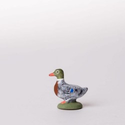 Santon le canard debout gris