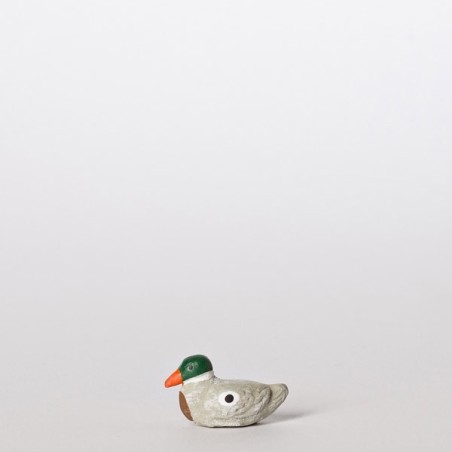 Santon le canard couché gris