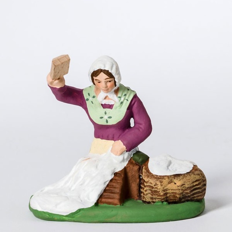 Santon la bugadière battoir