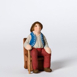 Santon le papet à la canne