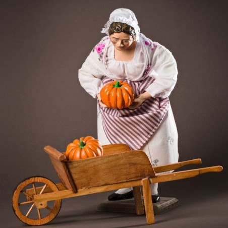 Santon La paysanne aux Potirons