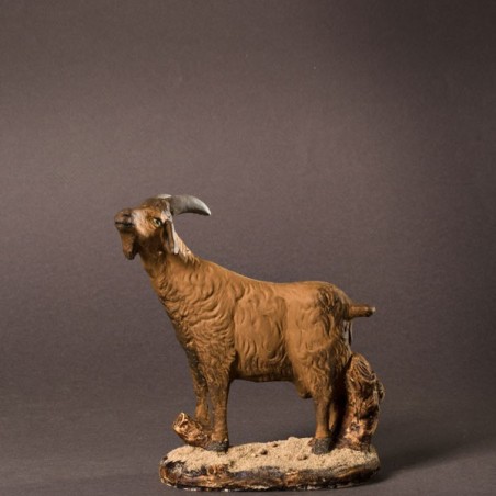 Santon la chèvre marron