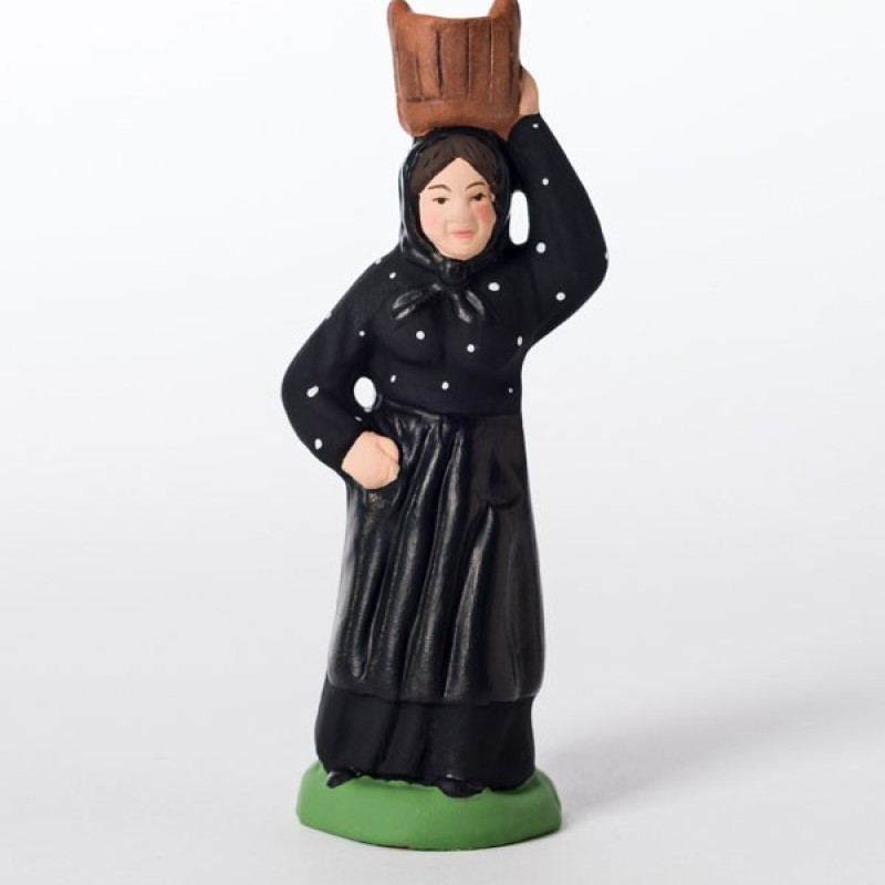 Santon femme corse au bacquet