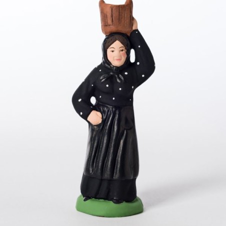 Santon femme corse au bacquet