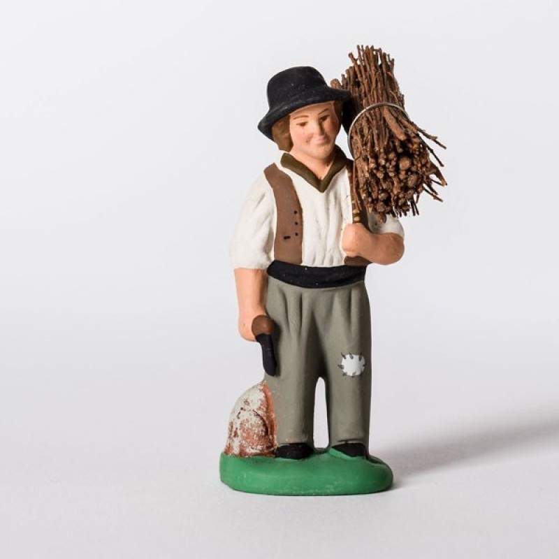 Santon le jeune homme aux fagots