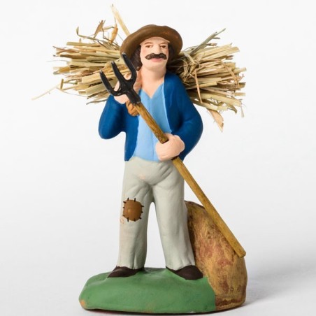 Santon le ramasseur de foin